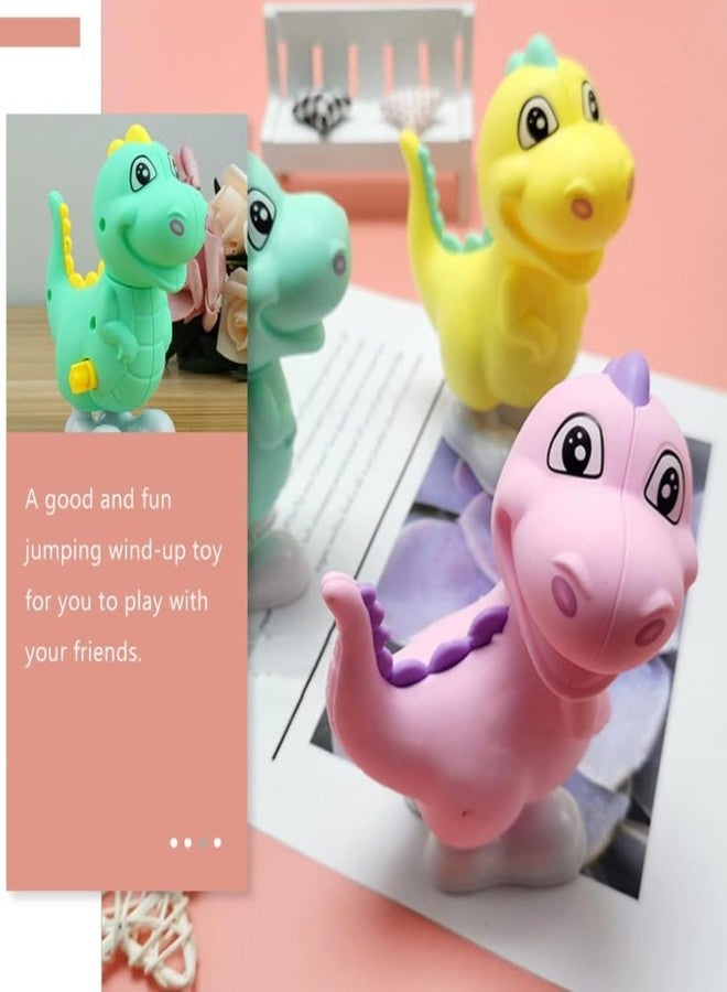 Munmoll Wind Up Crawling Dinosaur Baby Toys for Kids Jumping Toy for Kids Cute Dinosaur Toys Set with Key Winding UP and Moving Toy for Toddlers (Pack of 2) - Image 5